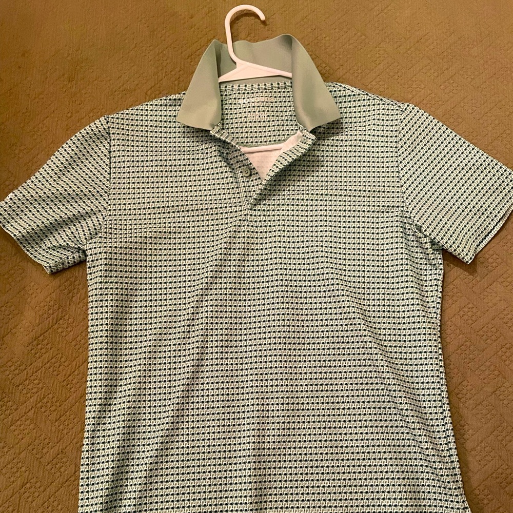 Bonobos Green Patterned Polo Shirt